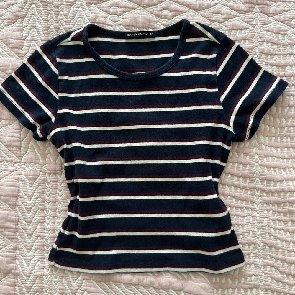 Striped Black and White Top